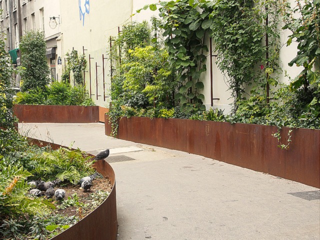 L&#8217;ART du CORTEN DANS NOS JARDIN ! Mulhouse